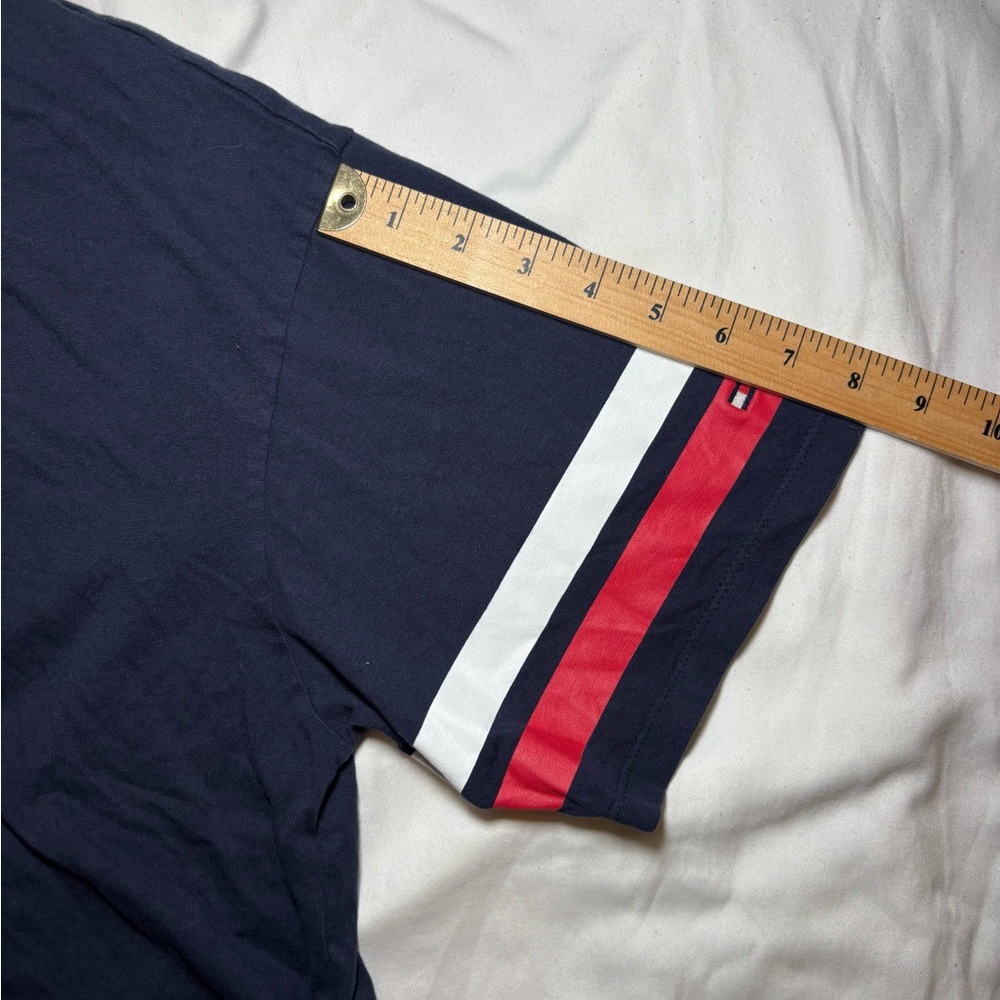Tommy Hilfiger Women’s 85 Varsity Crop Top Navy Retro Jersey Size S - Picture 8 of 9